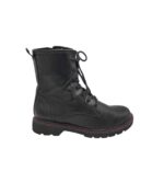 Ghete dama 39, imitatie de piele, negru, captusite