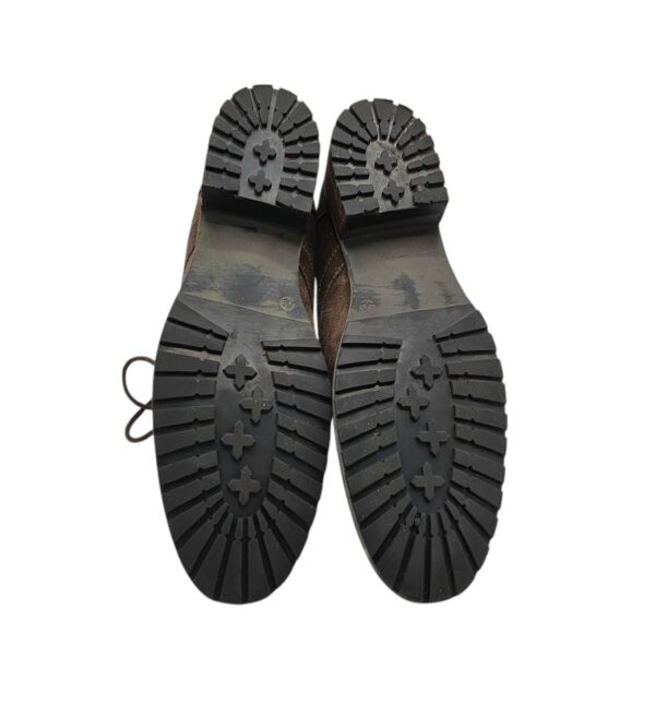 Ghete dama Landrover 40, piele intoarsa, maro, imblanite - imagine 5