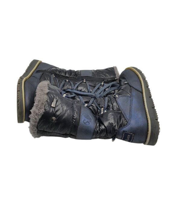 Cizme copii S 'OLiver 32, material textil, imitatie de piele, albastru negru - imagine 4