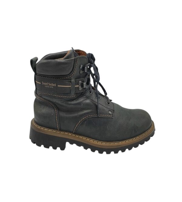 Ghete barbati Josef Seibel 42, piele, negru , imblanite - imagine 1