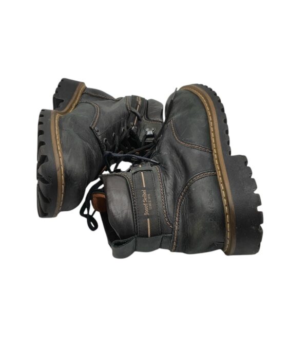 Ghete barbati Josef Seibel 42, piele, negru , imblanite - imagine 4