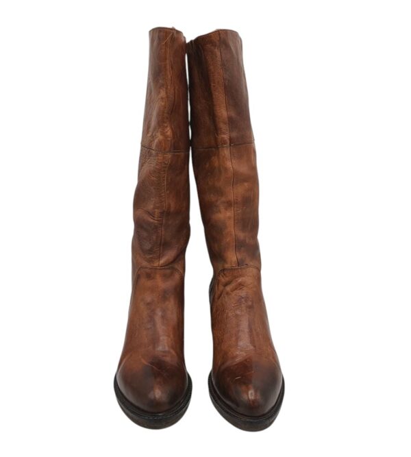 Cizme dama Vic 37, piele, maro - imagine 3