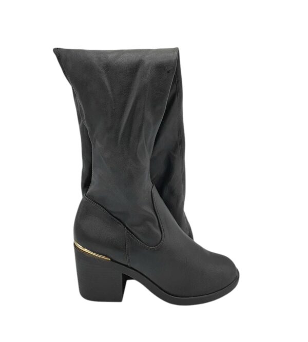 Cizme dama Even & Odd 42, imitatie de piele, negru - imagine 1