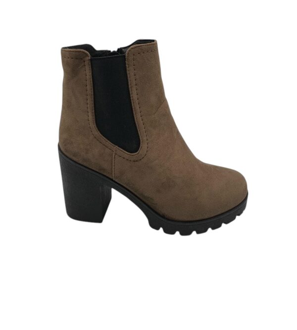 Botine dama Graceland 39, material textil, maro - imagine 1