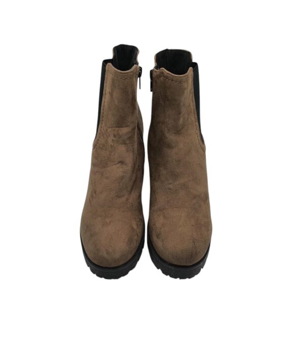 Botine dama Graceland 39, material textil, maro - imagine 3