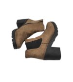 Botine dama Graceland 39, material textil, maro - imagine 4
