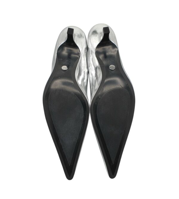 Botine dama Zara, imitatie de piele, argintiu - imagine 5