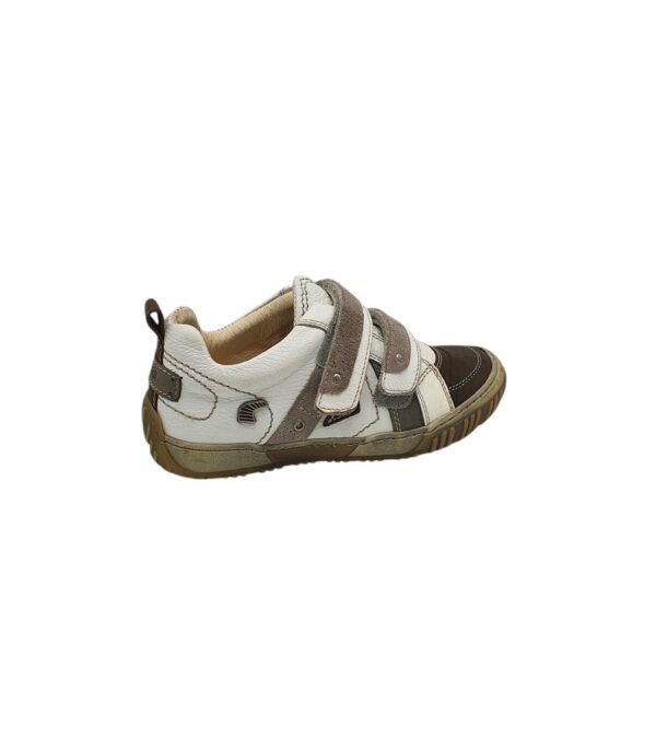Adidasi copii Primigi 36, piele, imitatie de piele, alb maro - imagine 1