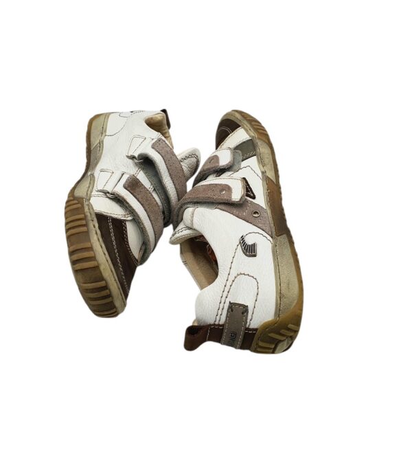Adidasi copii Primigi 36, piele, imitatie de piele, alb maro - imagine 4