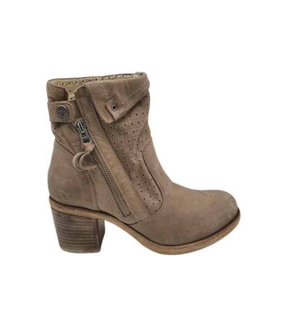Botine dama Nero Giardini 39, piele, bej - imagine 1