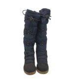 Cizme dama Graceland 37, material textil, imitatie de piele, bleumarin - imagine 3