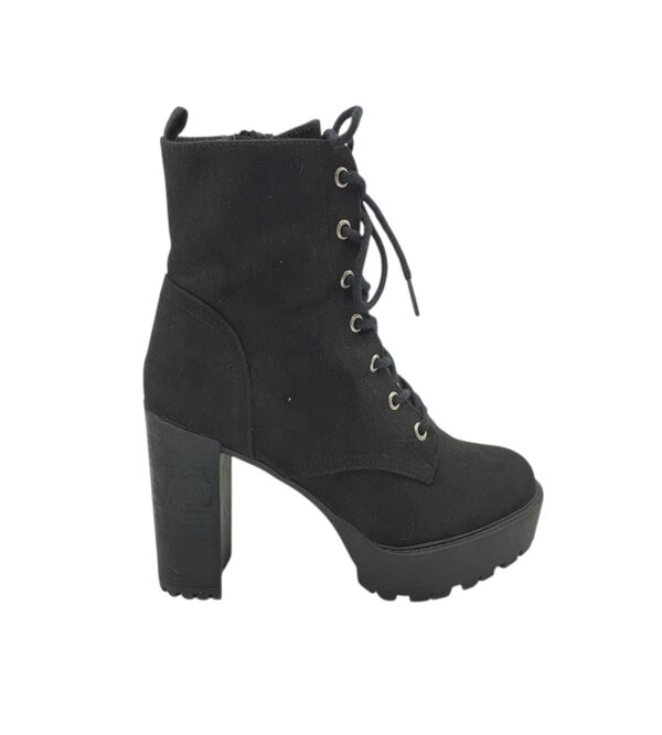 Botine dama Catwalk 39, material textil, negru - imagine 1