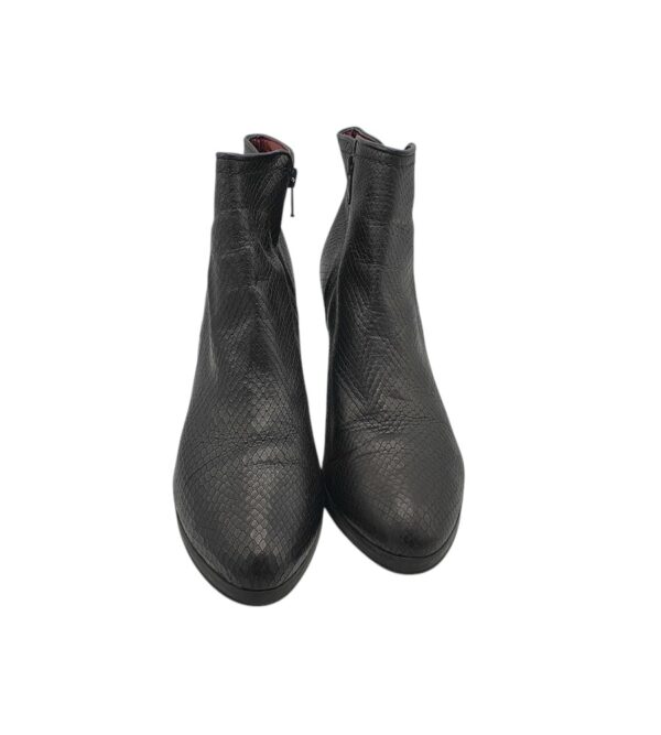 Botine dama 5th Avenue 40, piele, negru - imagine 3