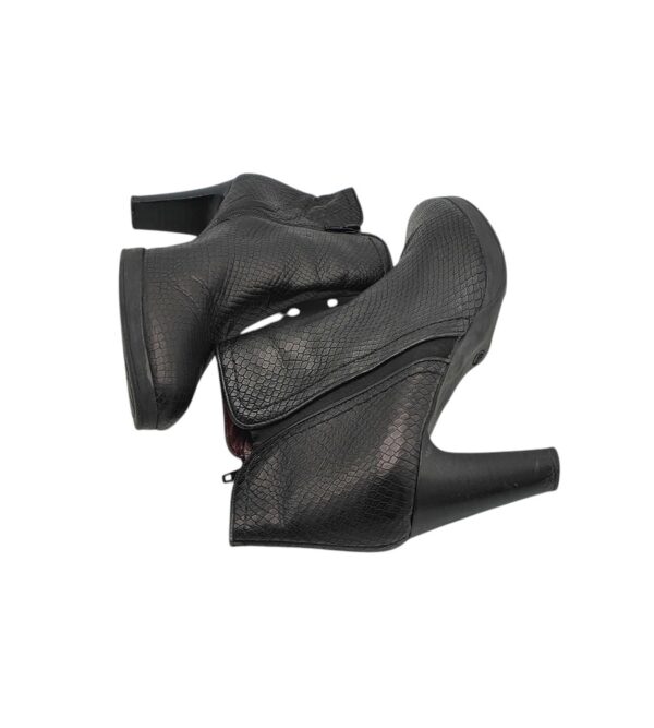 Botine dama 5th Avenue 40, piele, negru - imagine 4
