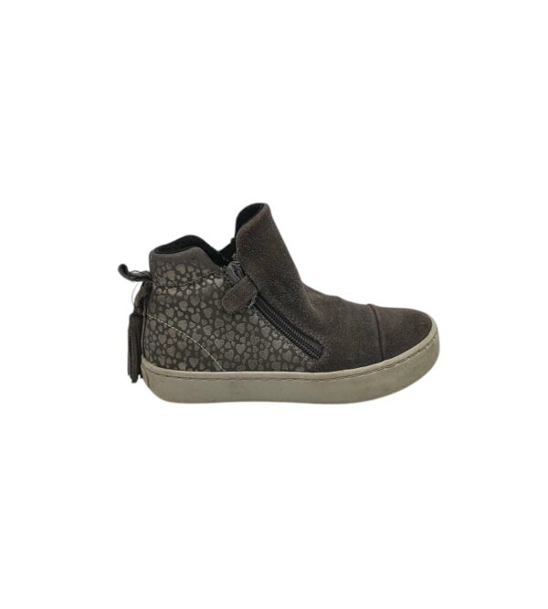 Ghete copii Geox 30, piele intoarsa, gri - imagine 1