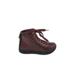 Ghete copii Geox 30, imitatie de piele, visiniu