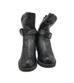 Cizme dama Bpc 39, imitatie de piele, negru , imblanite - imagine 3