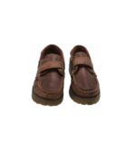 Mocasini copii Dmb 30, piele, maro - imagine 3