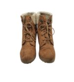 Botine dama New Look 38, material textil, maro - imagine 3