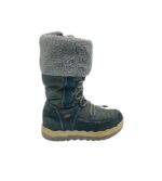 Cizme copii Primigi 30, piele intoarsa, material textil, albastru, imblanite, Gore- tex