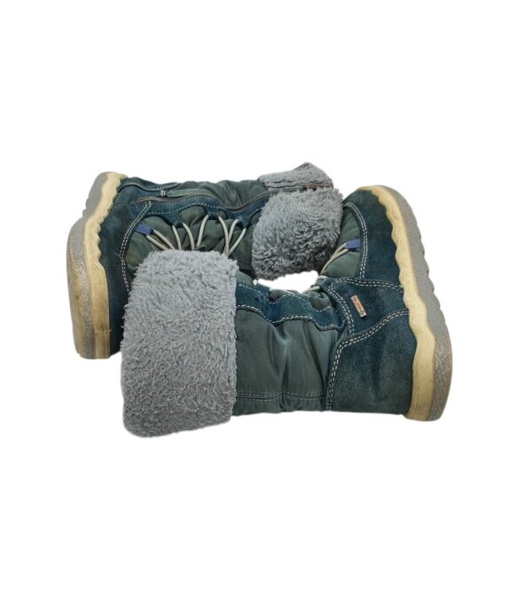 Cizme copii Primigi 30, piele intoarsa, material textil, albastru, imblanite, Gore- tex - imagine 4