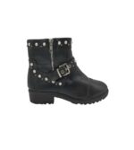 Botine dama 37, imitatie de piele, negru