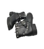 Botine dama 37, imitatie de piele, negru - imagine 4