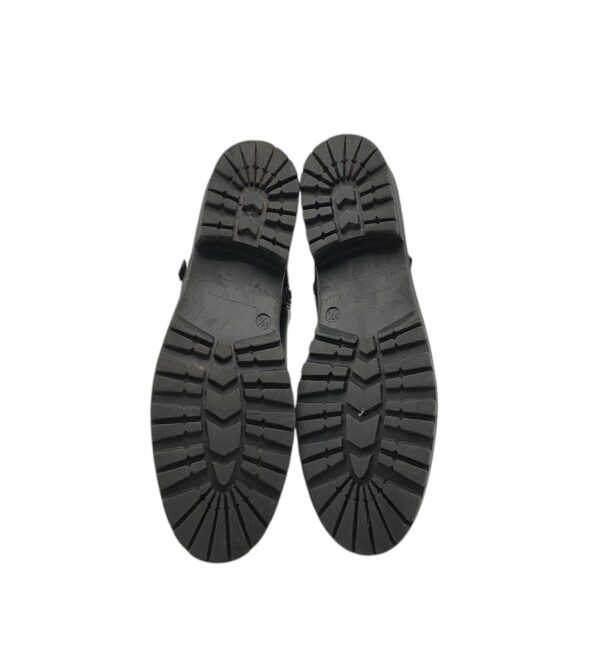 Botine dama 37, imitatie de piele, negru - imagine 5