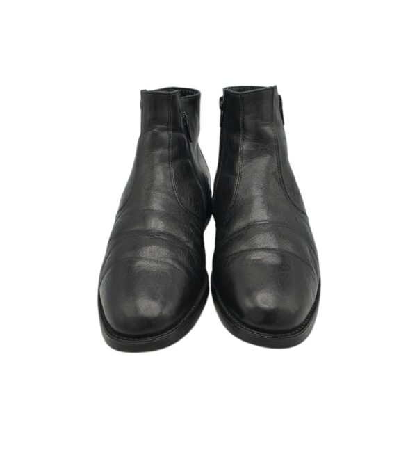 Ghete barbati Salamander 40, piele, negru, imblanite - imagine 3