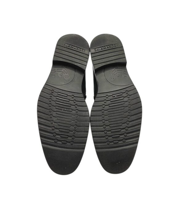 Ghete barbati Salamander 40, piele, negru, imblanite - imagine 5