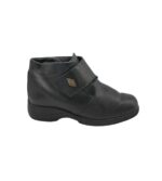 Ghete dama Solidus 41, piele, negru, imblanite
