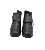 Ghete dama Solidus 41, piele, negru, imblanite - imagine 3