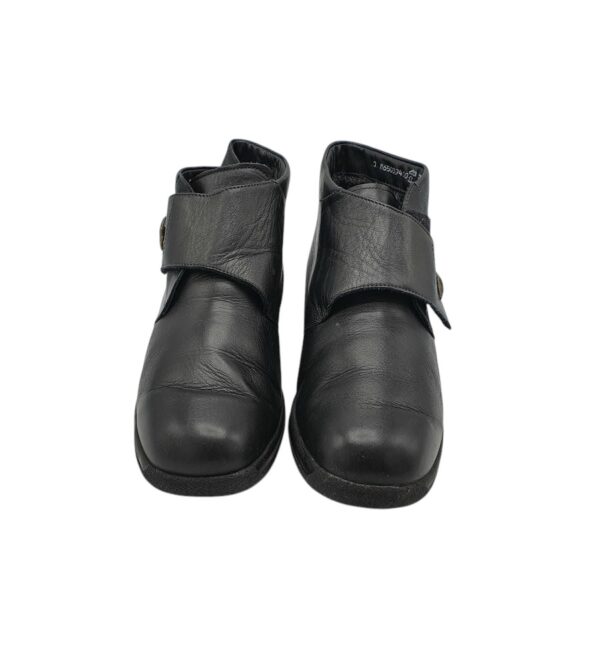 Ghete dama Solidus 41, piele, negru, imblanite - imagine 3