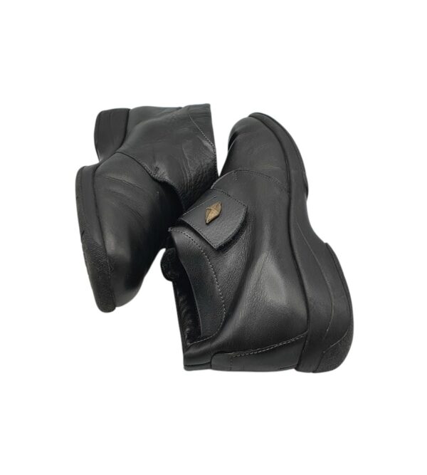 Ghete dama Solidus 41, piele, negru, imblanite - imagine 4