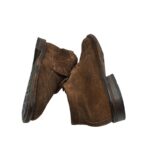 Ghete barbati Charles 42, piele intoarsa, maro - imagine 4