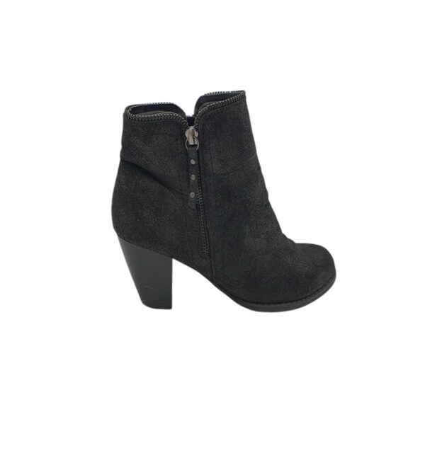 Botine dama Justfab 37, material textil, negru - imagine 1