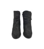 Botine dama Justfab 37, material textil, negru - imagine 3