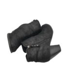 Botine dama Justfab 37, material textil, negru - imagine 4