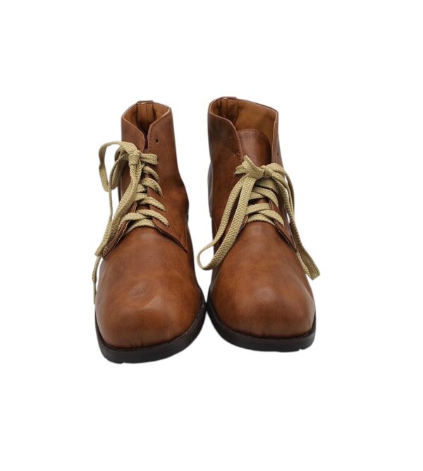 Ghete barbati 44, imitatie de piele, maro - imagine 3