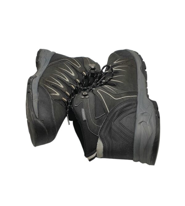 Ghete barbati 43, imitatie de piele, material textil, negru, waterproof - imagine 4