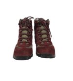 Ghete dama Jack Wolfskin 39, piele intoarsa, material textil, visiniu - imagine 3