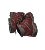 Ghete dama Jack Wolfskin 39, piele intoarsa, material textil, visiniu - imagine 4