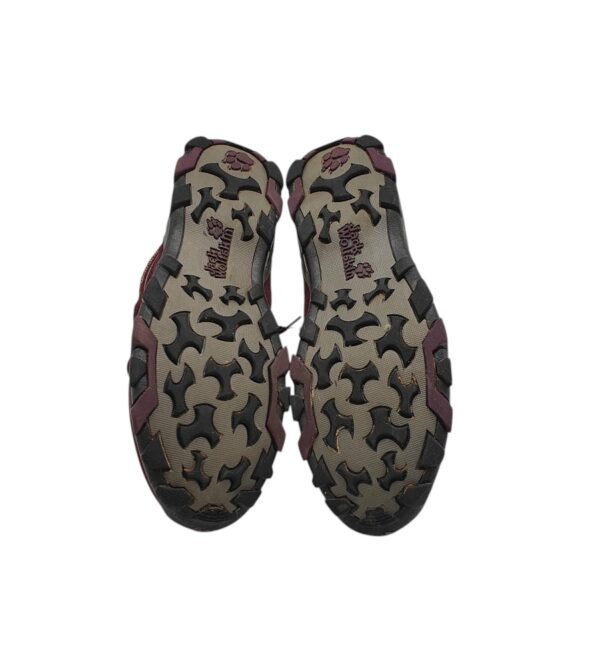 Ghete dama Jack Wolfskin 39, piele intoarsa, material textil, visiniu - imagine 5