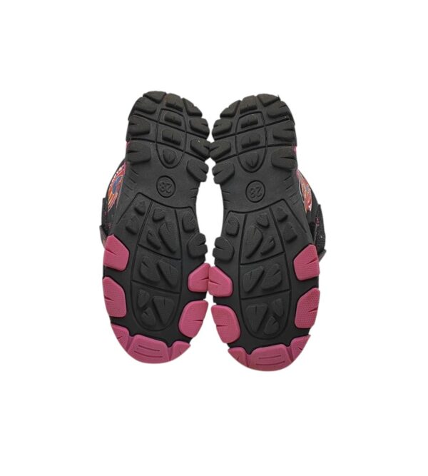 Ghete copii 28, imitatie de piele, material textil, negru, imblanite - imagine 5