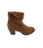 Botine dama  39, material textil, maro