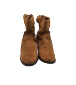 Botine dama  39, material textil, maro - imagine 3