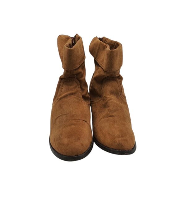 Botine dama  39, material textil, maro - imagine 3