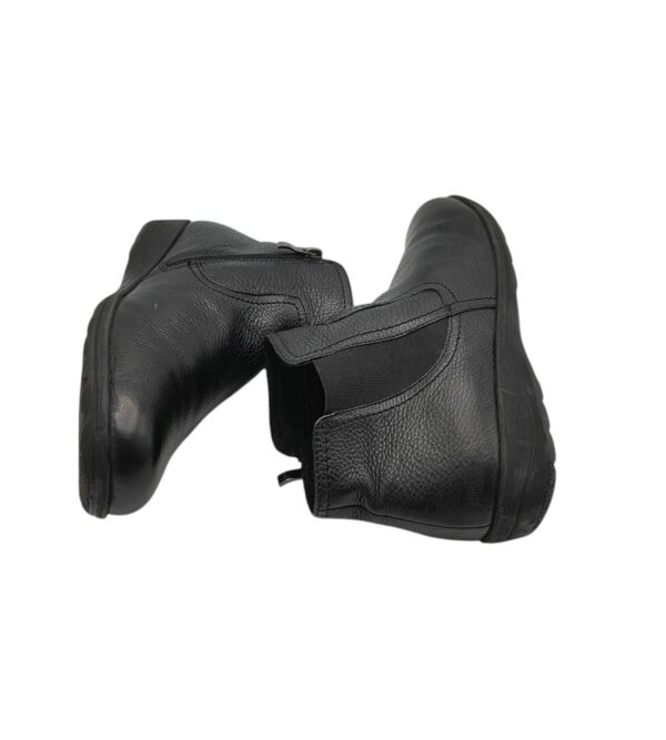 Ghete dama Caprice 39, piele, negru, imblanite - imagine 4