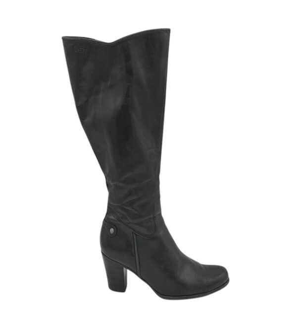 Cizme dama Caprice 37, piele, negru, imblanite - imagine 1