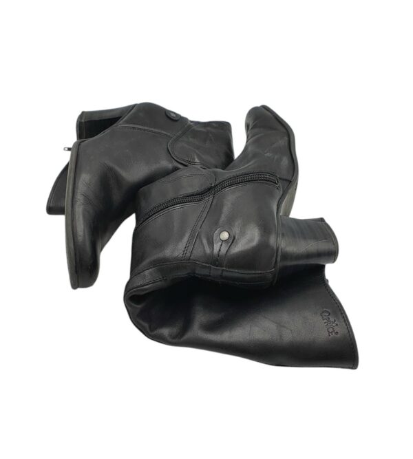 Cizme dama Caprice 37, piele, negru, imblanite - imagine 4
